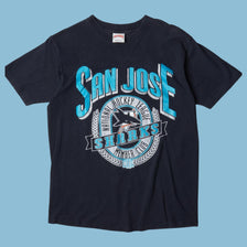 Vintage NHL 90s San Jose Sharks T-Shirt - L