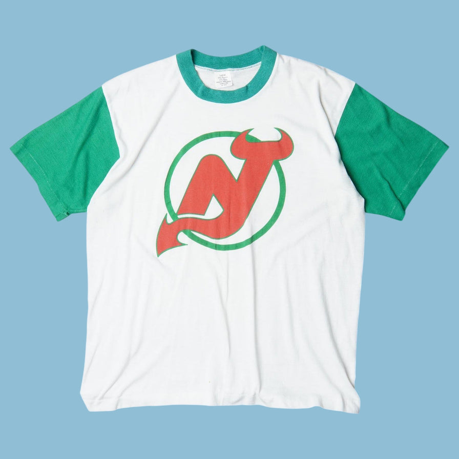 Vintage NHL 90s New Jersey Devils T-Shirt - L