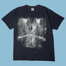 Vintage Niagara Falls Wolf T-Shirt - L