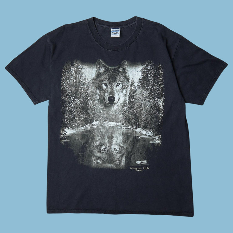Vintage Niagara Falls Wolf T-Shirt - L