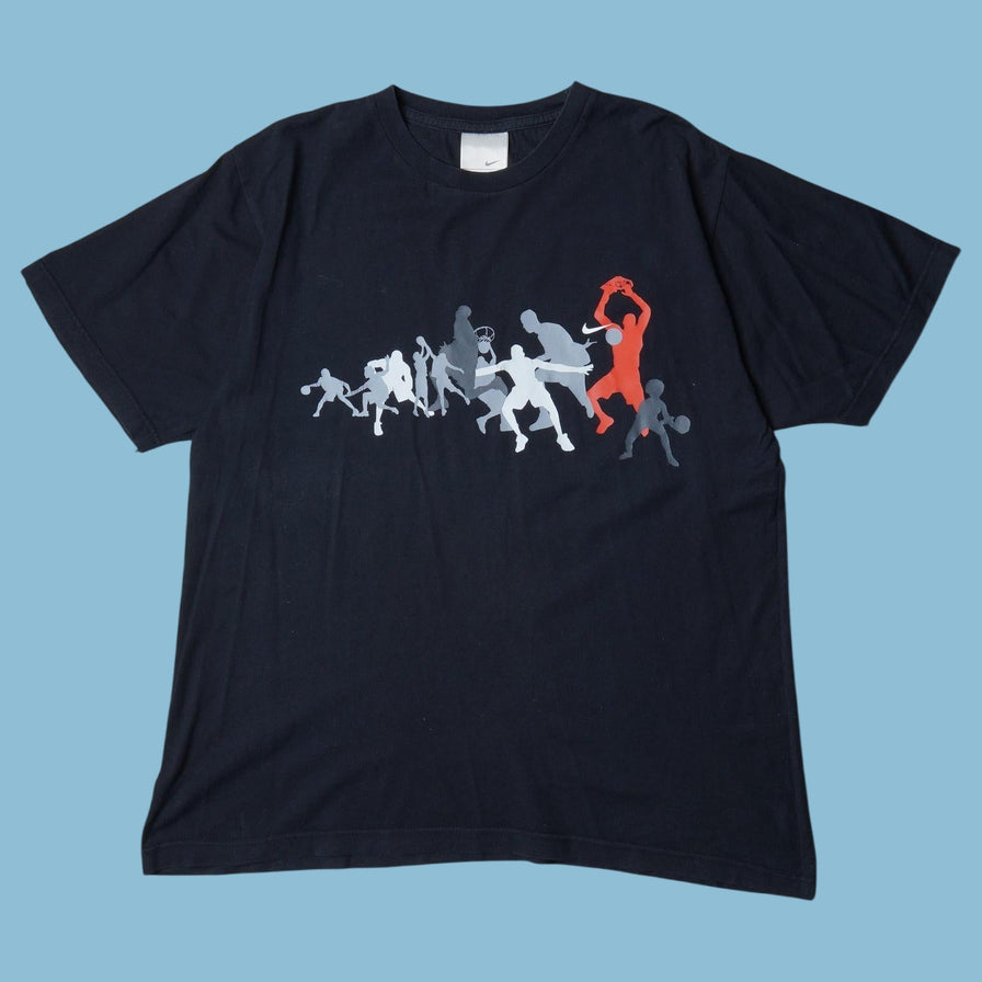 Vintage Nike 2000s Basketball Graphic T-Shirt - M