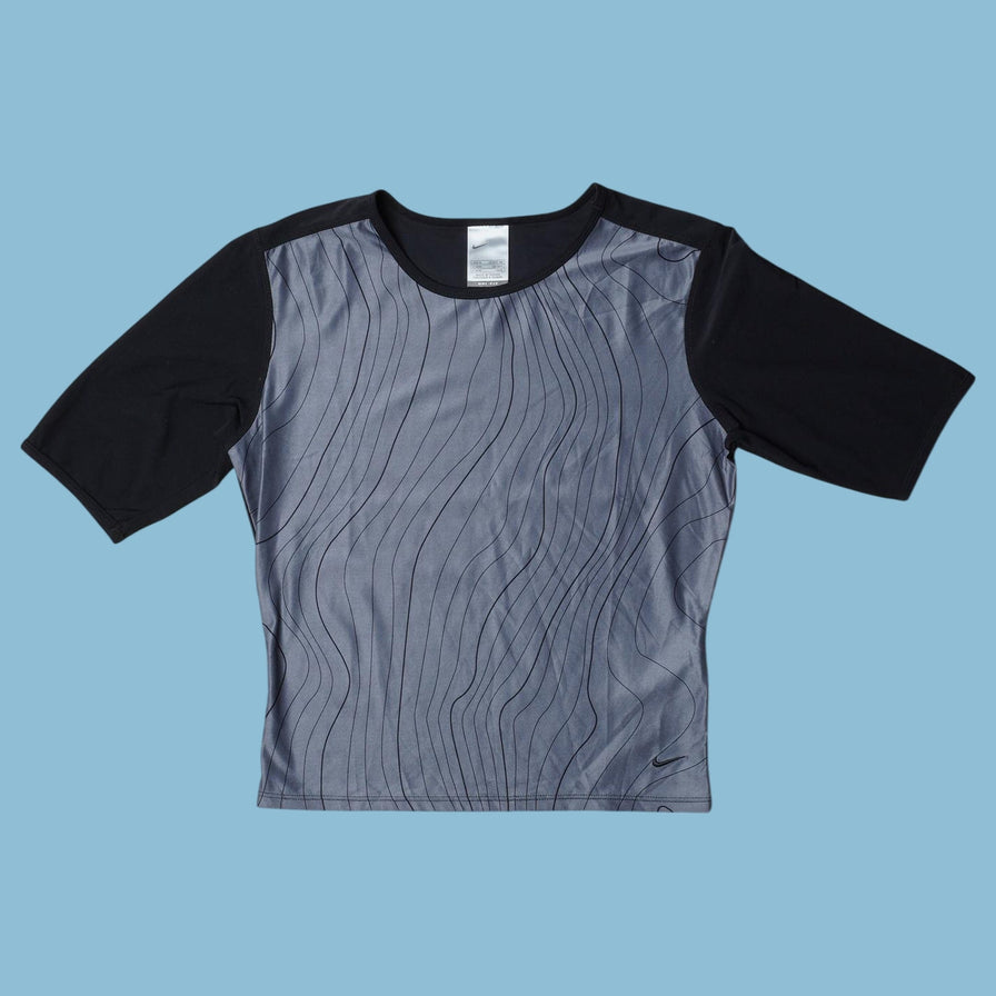 Vintage Nike 2000s Wavy Lines T-Shirt - M