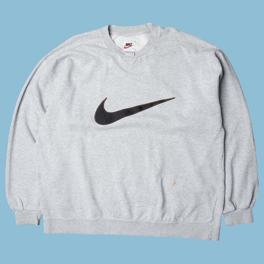 Vintage Nike 90s Big Swoosh Sweater - 2XL