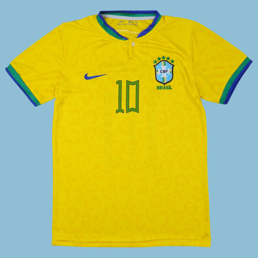 Vintage Nike CBF Brazil #10 Neymar Jr. Trikot T-Shirt - S