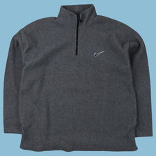 Vintage 90s Nike Fleece Zip Sweater - XL