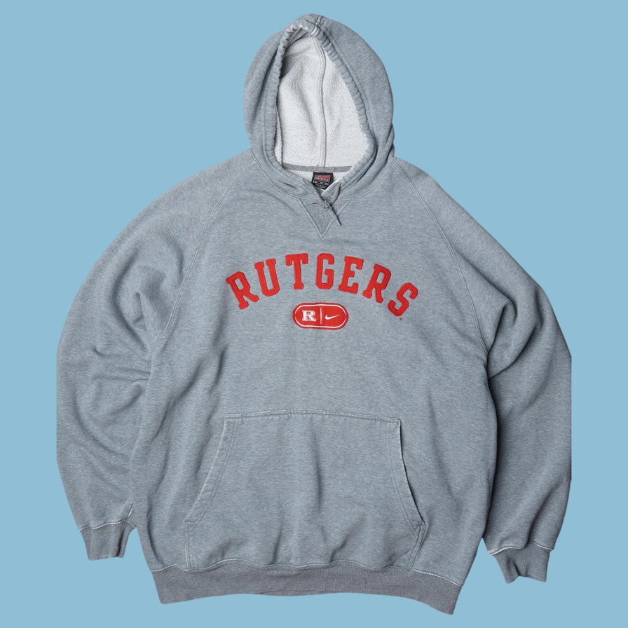 Vintage 90s Nike Rutgers Hoodie - XL
