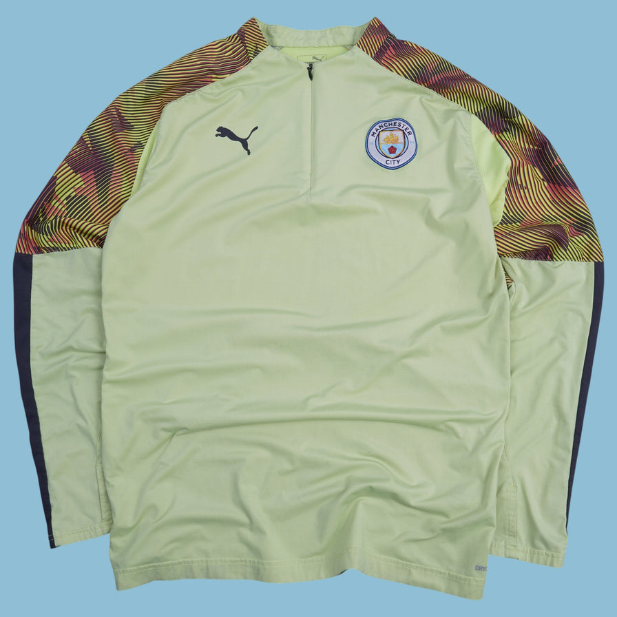 Vintage Puma Manchester City Trikot Langarmshirt - L - NFF Vintage