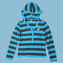 Vintage Nike Y2K Striped Hoodie - XS