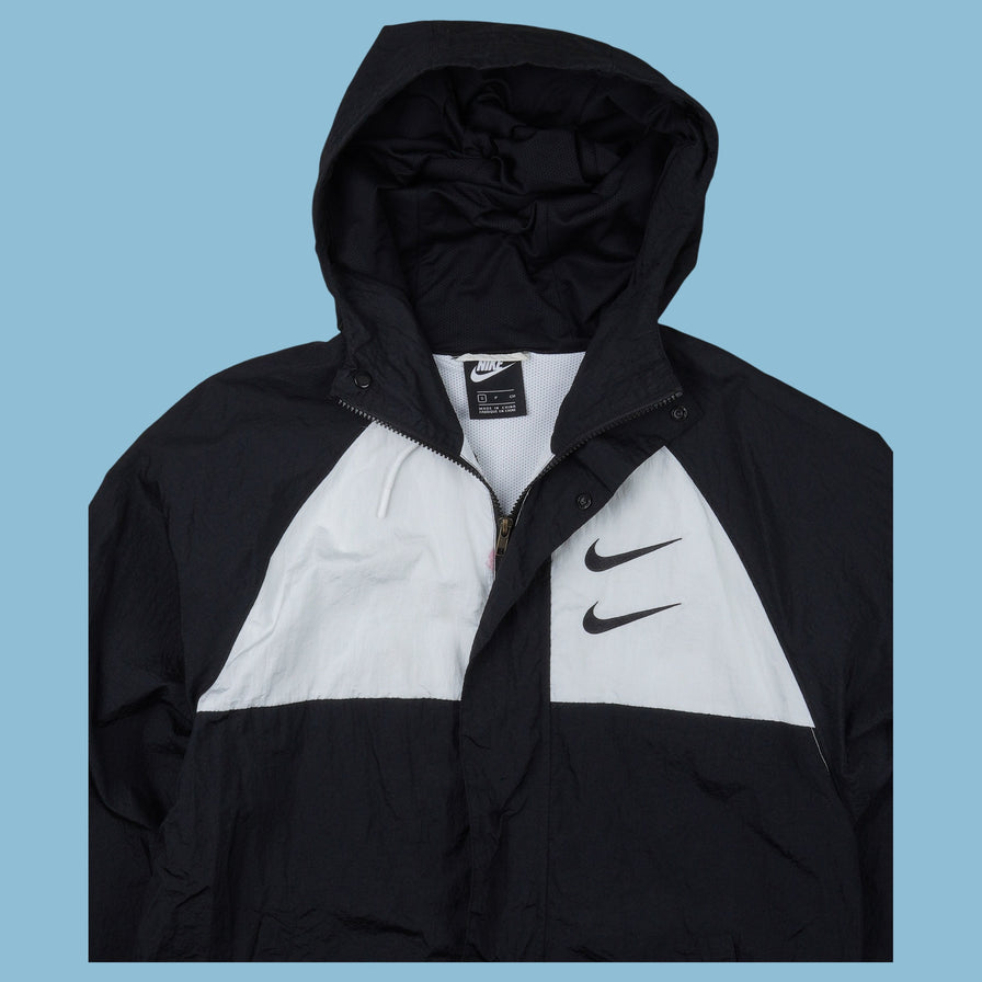 Vintage 90s Nike Swoosh Windbreaker Jacke - S