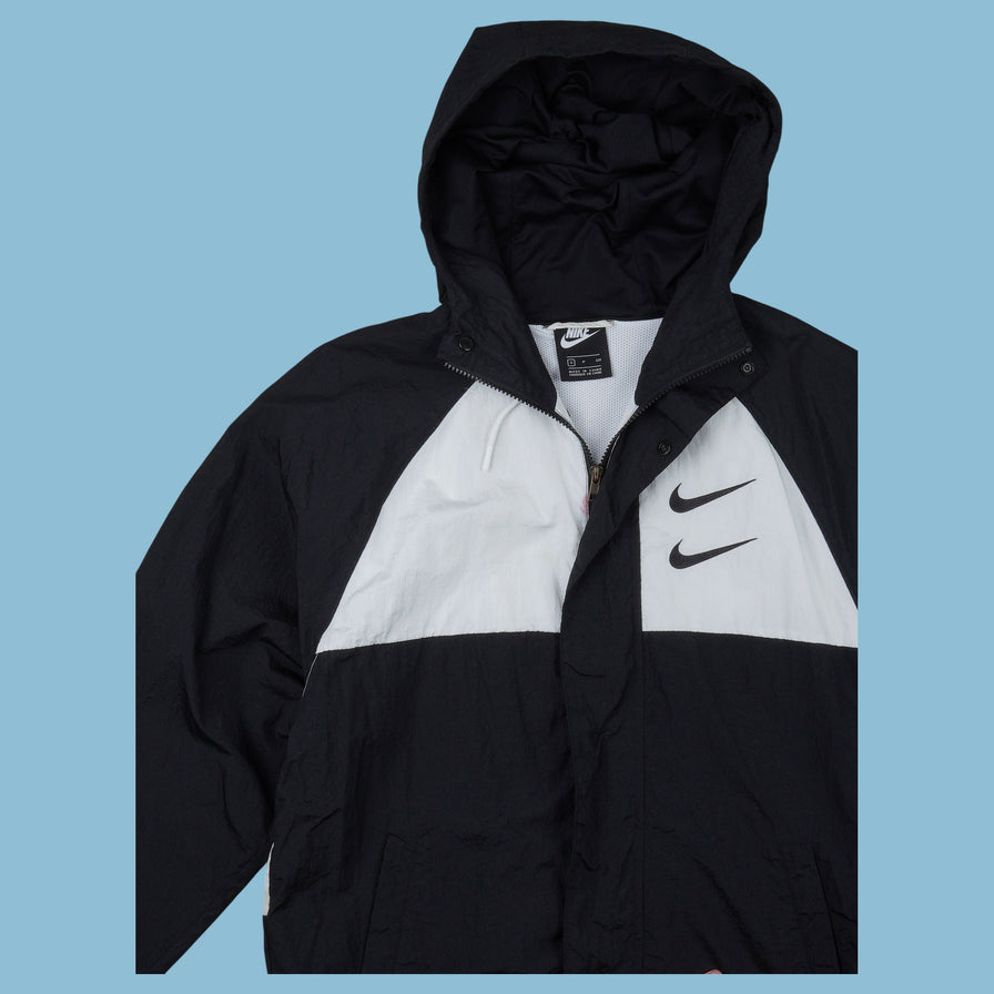 Vintage 90s Nike Swoosh Windbreaker Jacke - S
