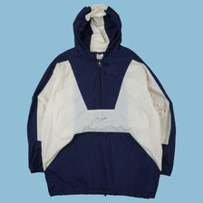 Vintage 90s Nike Swoosh Windbreaker Half-Zip Jacket - M