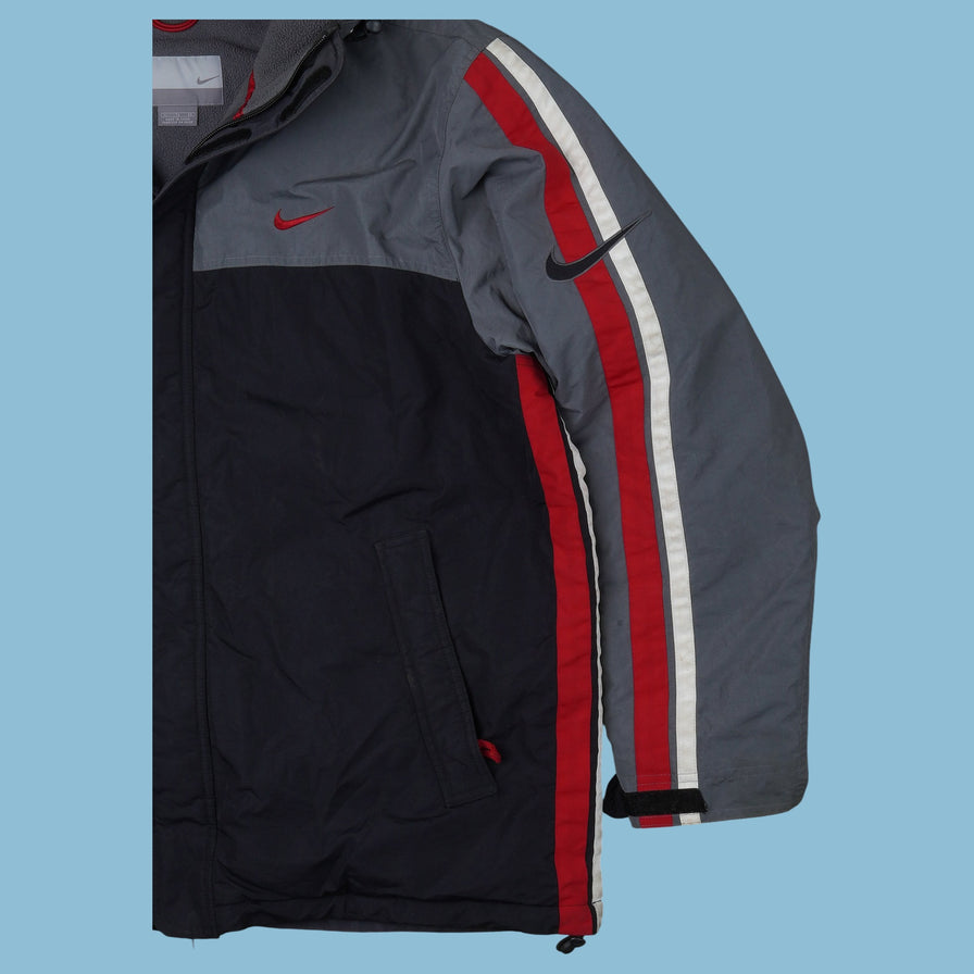 Vintage 90s Nike Red Swoosh Windbreaker Jacke - XL