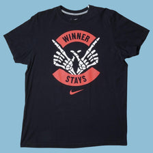 Vintage Nike Winner Stays Skeleton T-Shirt - XL