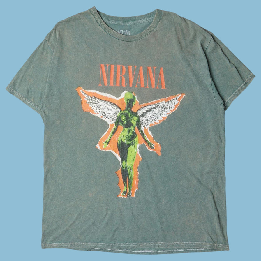 Vintage Nirvana 90s In Utero T-Shirt - L