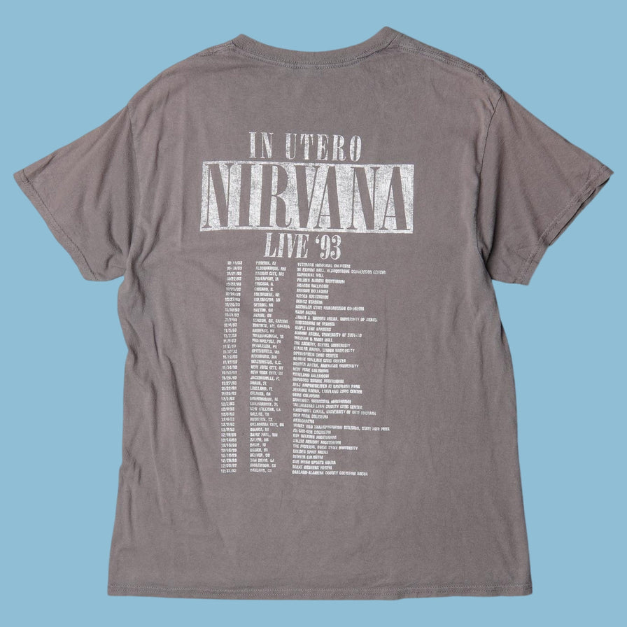 Vintage Nirvana 90s Live '93 In Utero T-Shirt - M