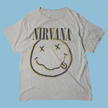 Vintage Nirvana 90s Smiley T-Shirt - L