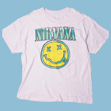 Vintage Nirvana 90s Smiley T-Shirt - L