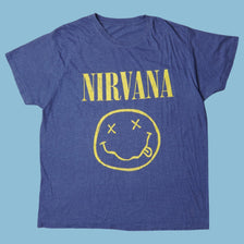 Vintage Nirvana 90s Smiley T-Shirt - L