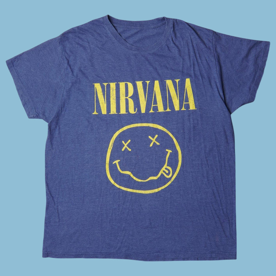 Vintage Nirvana 90s Smiley T-Shirt - L