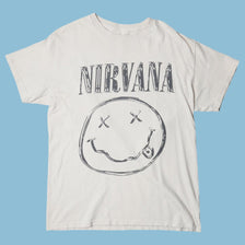 Vintage Nirvana 90s Smiley T-Shirt - M