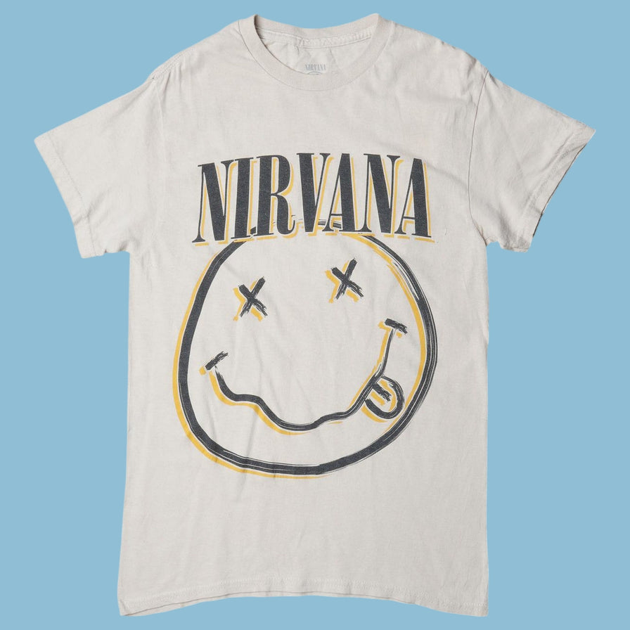 Vintage Nirvana 90s Smiley T-Shirt - S
