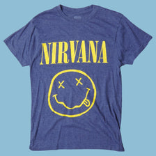 Vintage Nirvana 90s Smiley T-Shirt - S