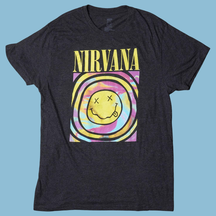 Vintage Nirvana 90s Smiley T-Shirt - XL