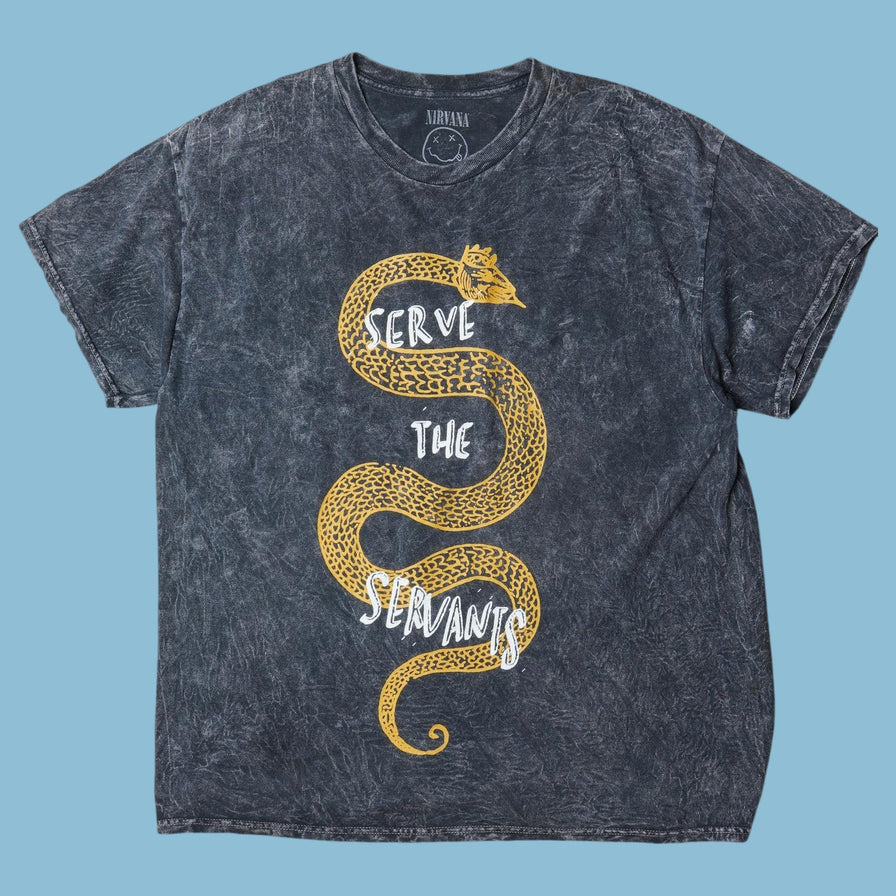 Vintage Nirvana Serve The Servants T-Shirt - XL