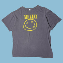 Vintage Nirvana Smiley Logo T-Shirt - M