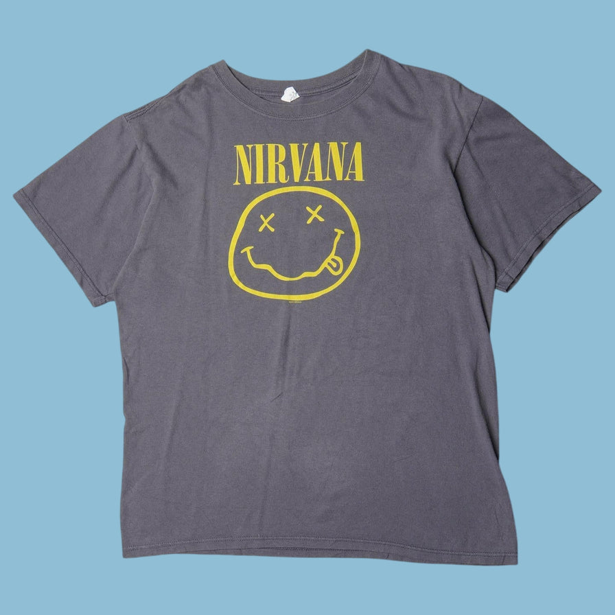 Vintage Nirvana Smiley Logo T-Shirt - M