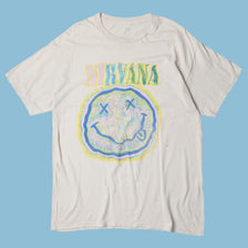 Vintage Nirvana Smiley T-Shirt - L