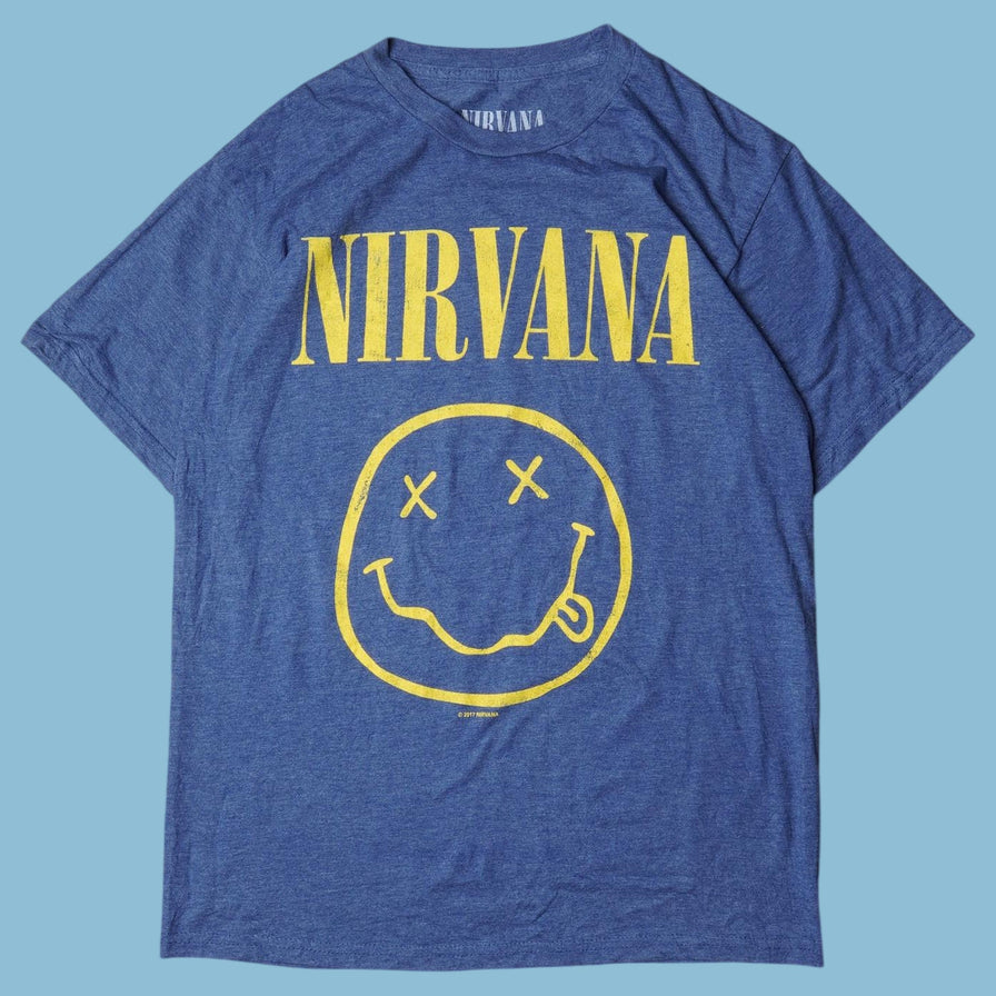 Vintage Nirvana Smiley T-Shirt - M
