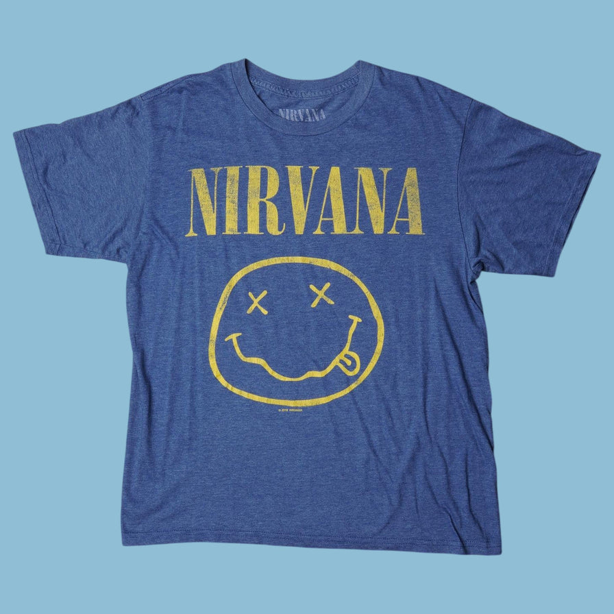 Vintage Nirvana Smiley T-Shirt - M
