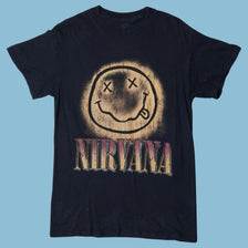 Vintage Nirvana Smiley T-Shirt - S