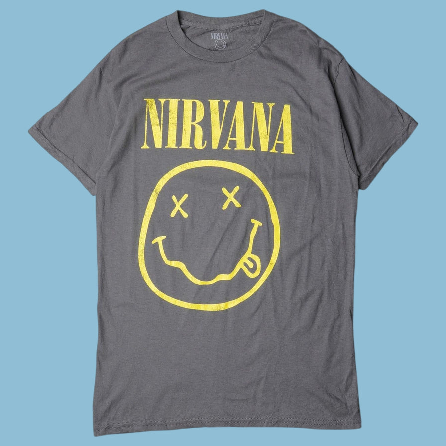Vintage Nirvana Smiley T-Shirt - S