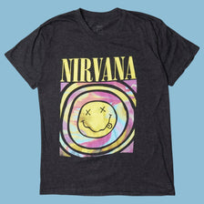 Vintage Nirvana Smiley T-Shirt - S