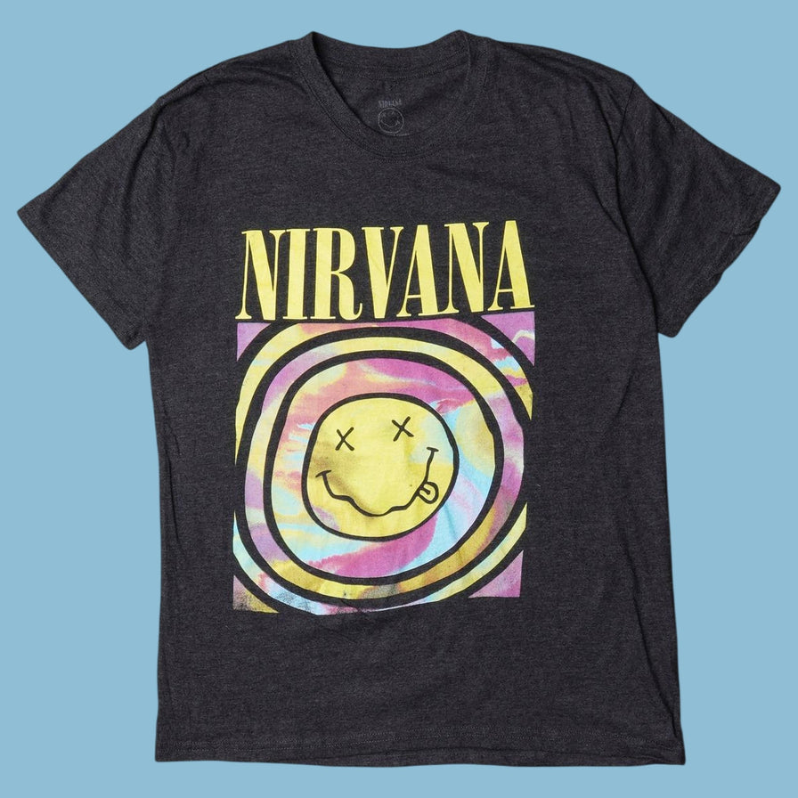 Vintage Nirvana Smiley T-Shirt - S