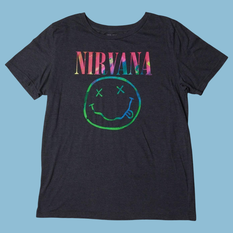 Vintage Nirvana Smiley T-Shirt - XL