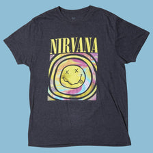 Vintage Nirvana Smiley T-Shirt - XL