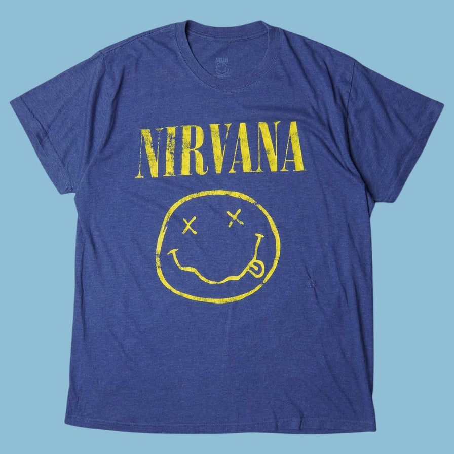 Vintage Nirvana Smiley T-Shirt - XL