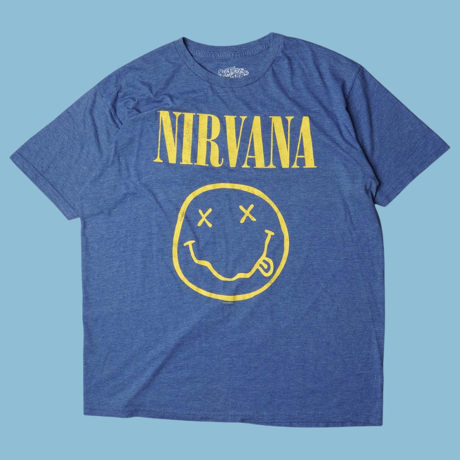 Vintage Nirvana Smiley T-Shirt - XL