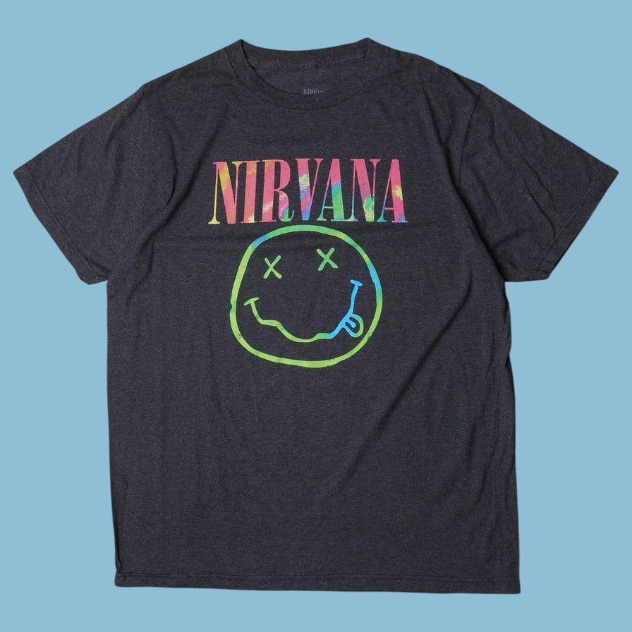 Vintage Nirvana Smiley T-Shirt - XL
