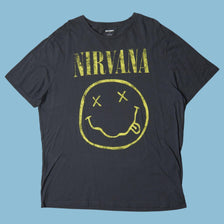 Vintage Nirvana Smiley T-Shirt - XL