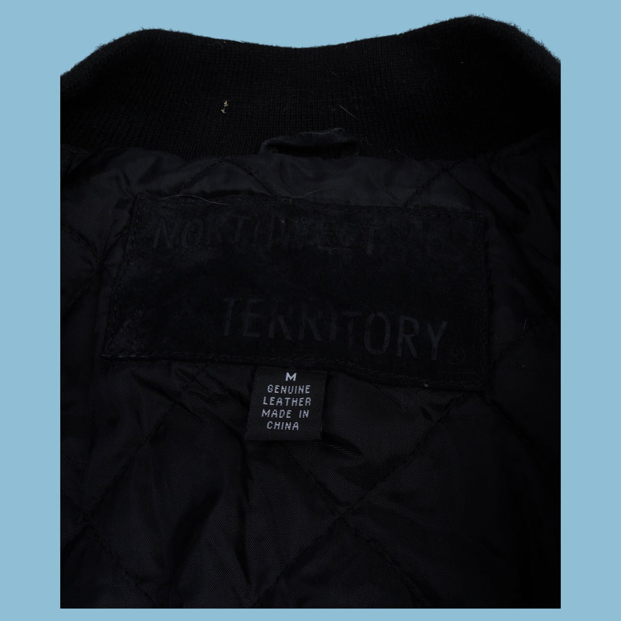 Vintage Northwest Territory College Lederjacke - M - NFF Vintage