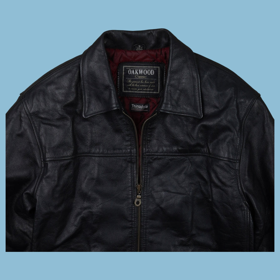 Vintage Oakwood Lederjacke - S
