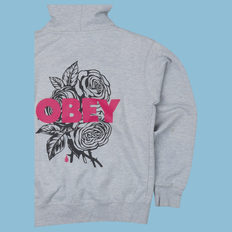 Vintage Obey Blood and Roses Hoodie - S
