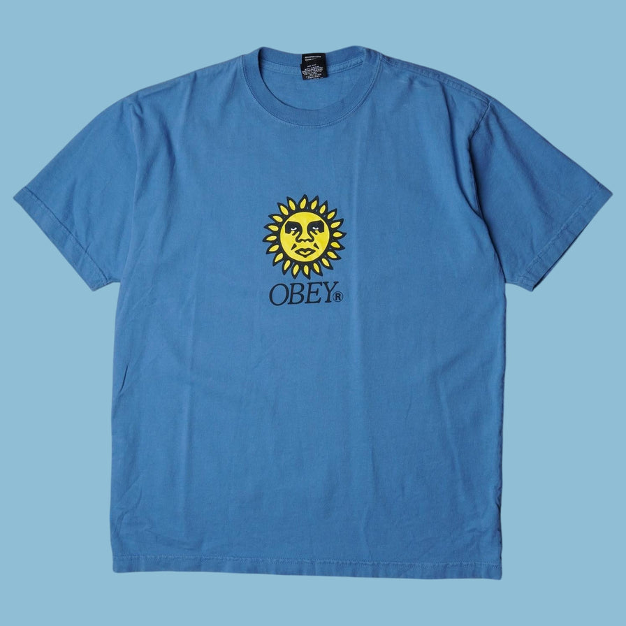 T-shirt Vintage Obey Sun Face - M