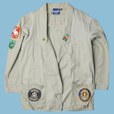 Vintage Outer Image Patches Blazer Jacke - L