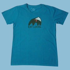T-shirt Vintage Patagonia Eat Local Ours - L