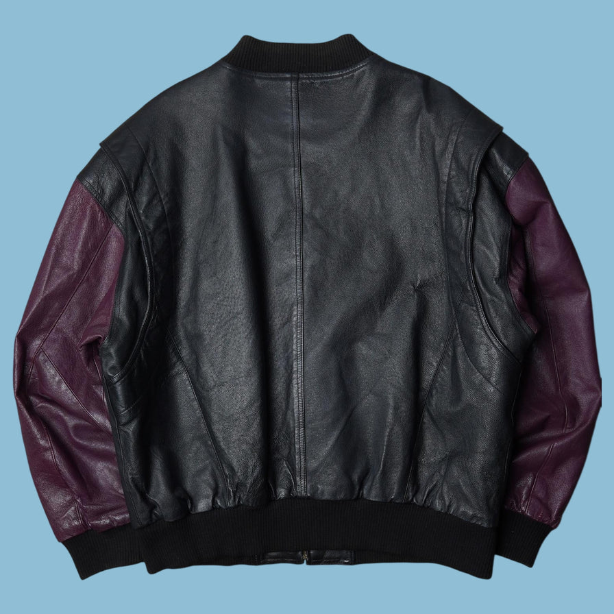 Vintage Pelle Sauvage 90s Lederjacke - L